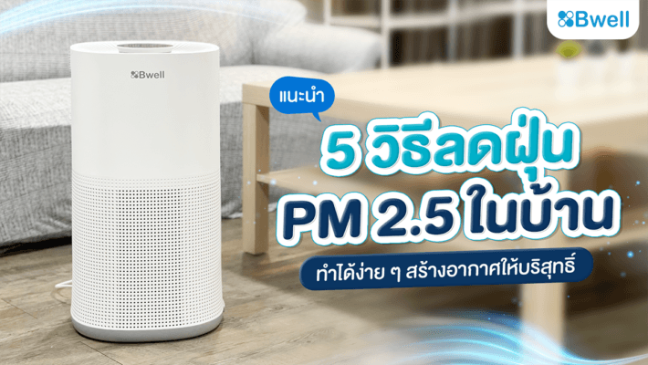 วิธีลดฝุ่น pm 2.5 ในบ้าน ด้วยเครื่องฟอกอากาศ