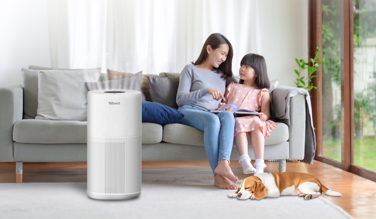 เครื่องฟอกอากาศในห้องนอน